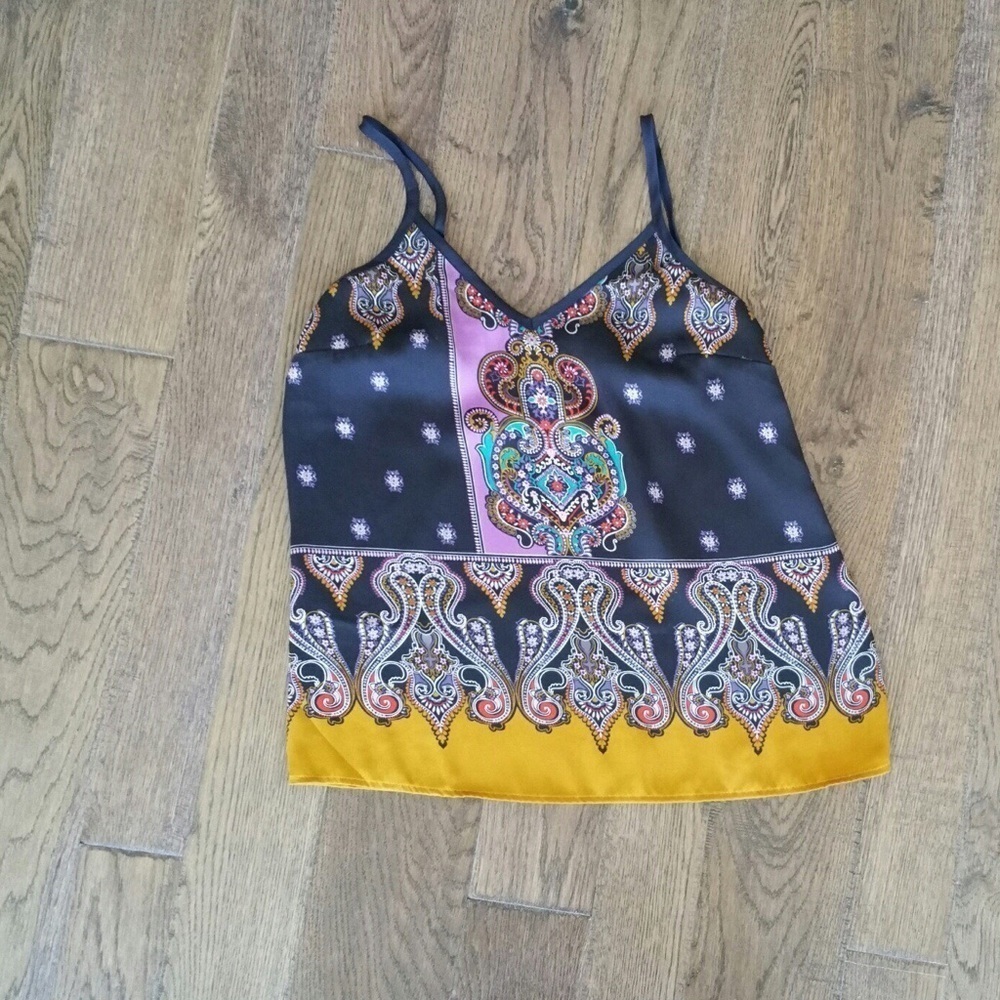 Vibrant Colored Paisley Camisole